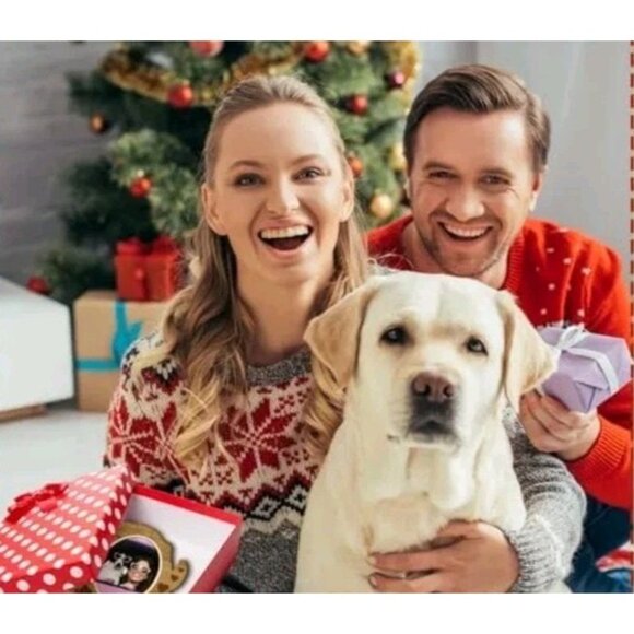 Domensi 5 Pcs Christmas Pet Picture Frame Decorative Dog or Cat Wood Photo Frame - Picture 4 of 6